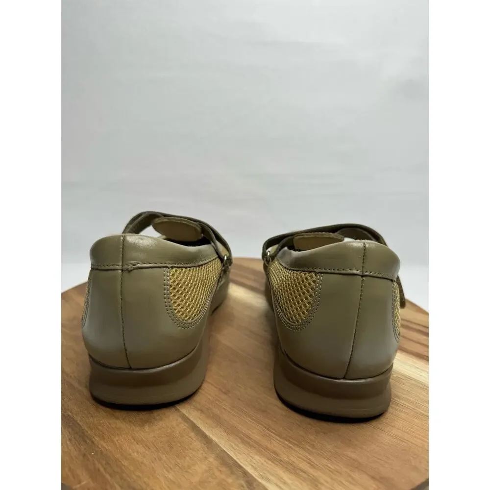 Drew Desiree Orthopedic Diabetic Shoe Women‎ Size 7.5M Taupe Adjustable 14385-77